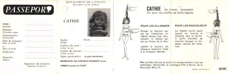 Passeport Cathie - verso (Coll. Béatrice RODENBOUR)