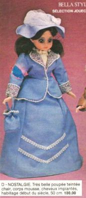 robe poupée Nostalgie idem Myosotis...