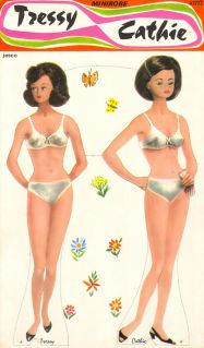 Poupées à découper - 1968 ? très probablement...