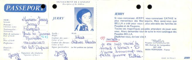 Jerry ami Cathie Bella 1ere Version 1972 